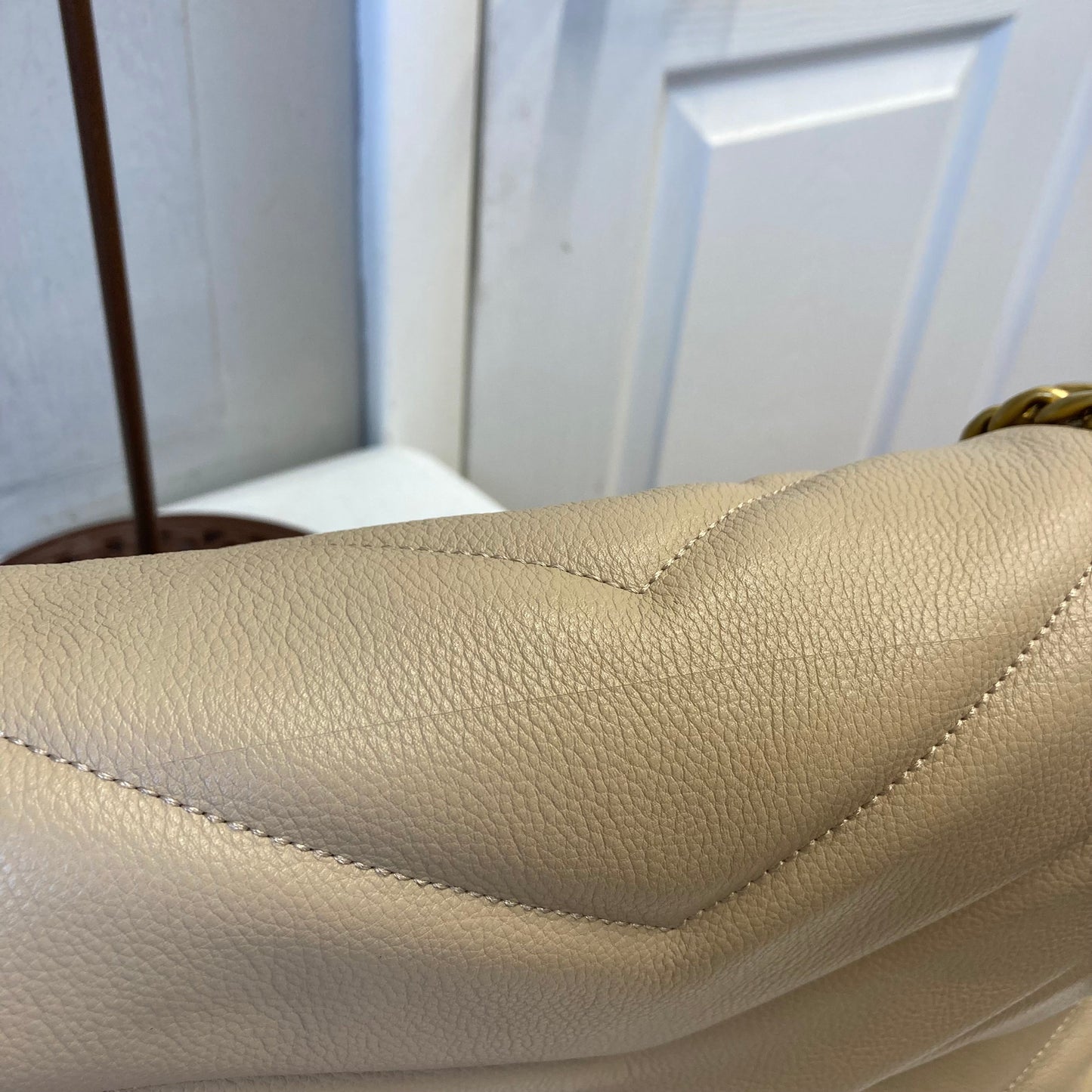 Handbag Designer By Rebecca Minkoff In Beige, Size:Large