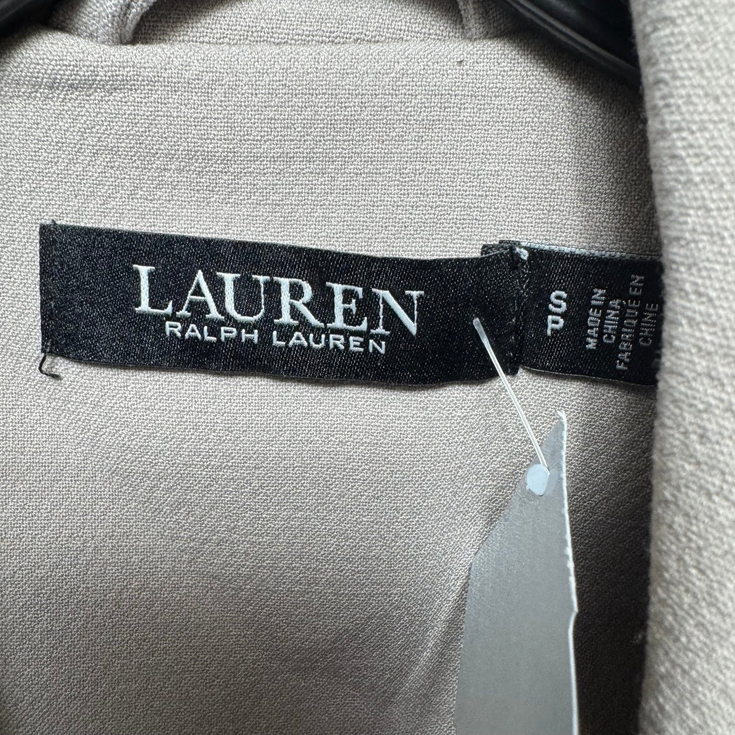Trench Coat By Lauren By Ralph Lauren In Grey, Size: S