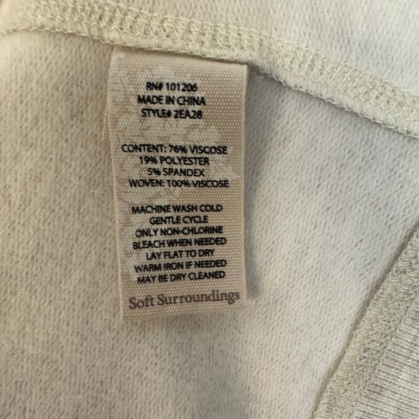 Lounge Set Pants By Soft Surroundings In Cream, Size: S