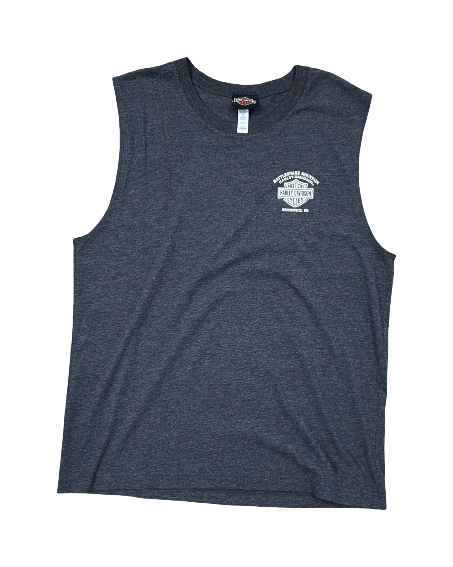 Top Sleeveless By Harley Davidson In Grey, Size:L