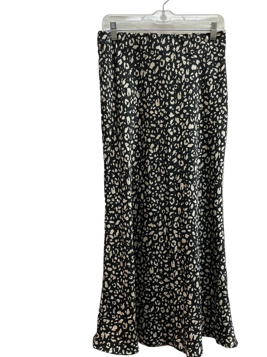 Skirt Maxi By Peach In Black & Cream, Size:M
