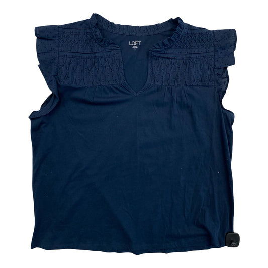 Top Sleeveless By Loft In Navy, Size:Xl