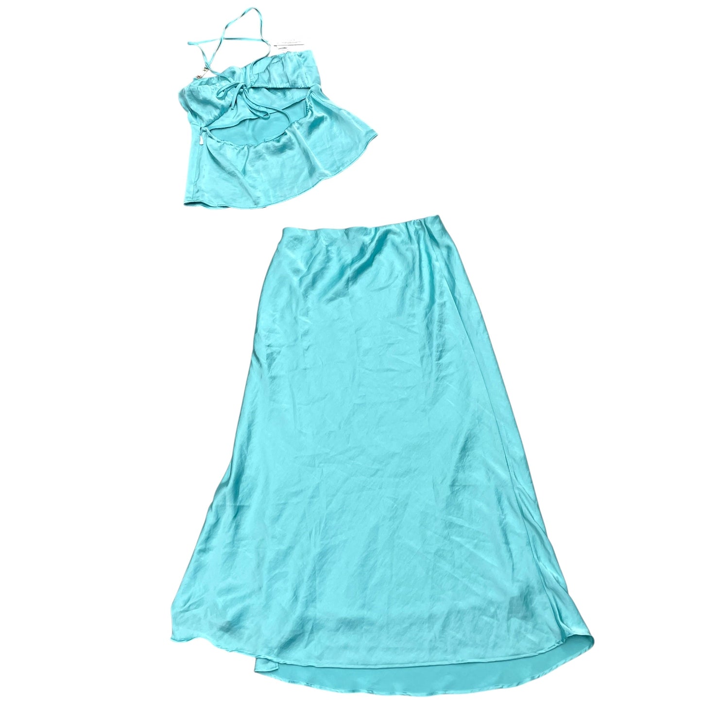 Skirt Set 2pc By Abercrombie And Fitch In Teal, Size: M