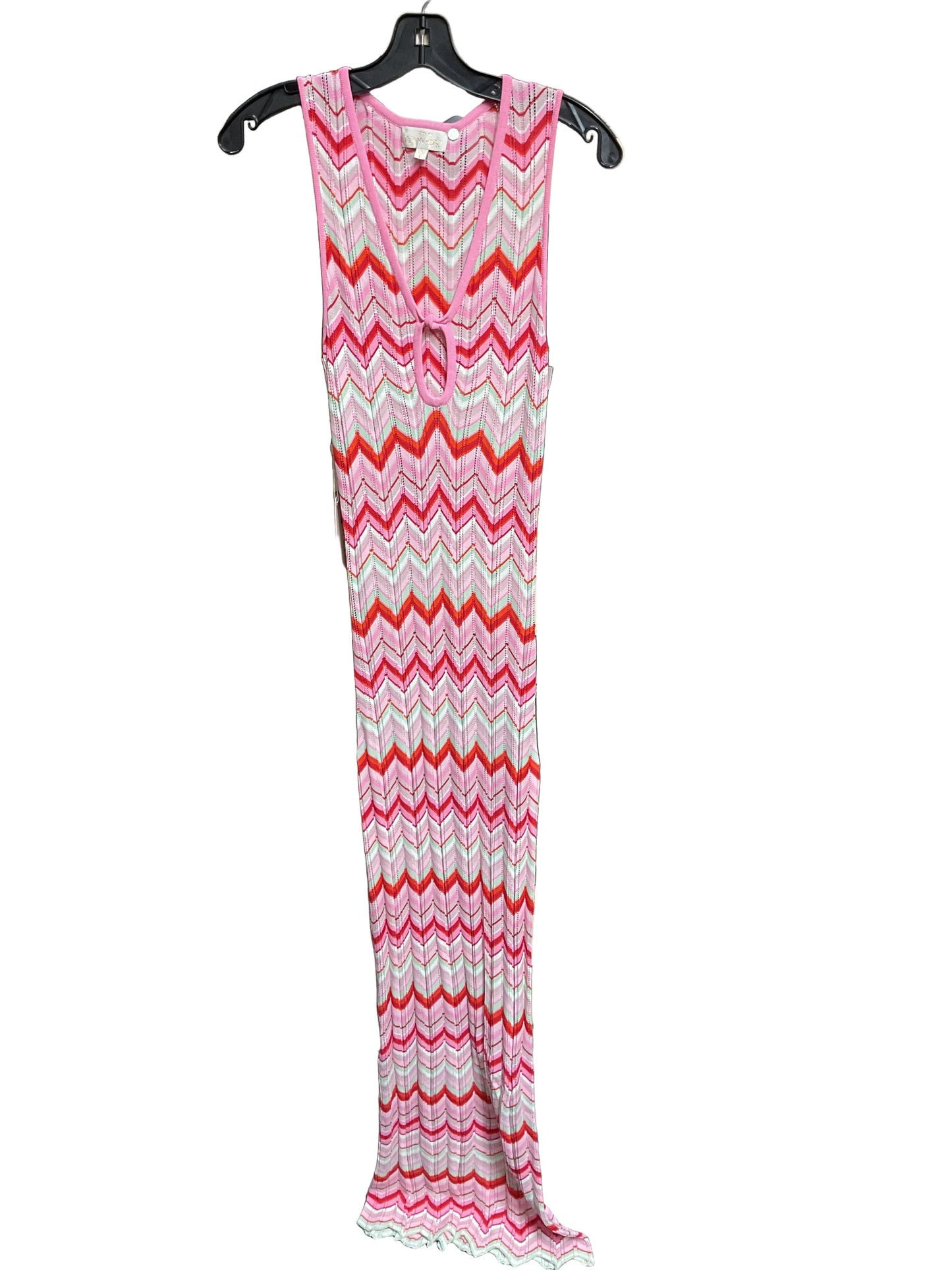 Dress Casual Maxi By Cmb In Pink & Red, Size:L