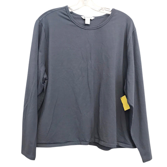Athletic Top Ls Crewneck By Athleta In Grey, Size:2X