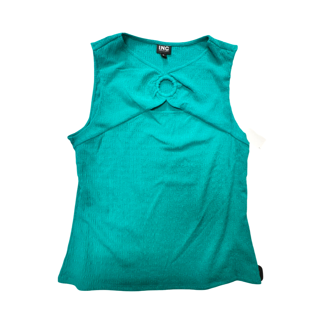 Top Sleeveless By Inc In Teal, Size:Xl