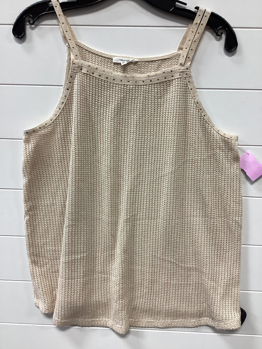 Top Sleeveless By Maurices In Cream, Size:Xl