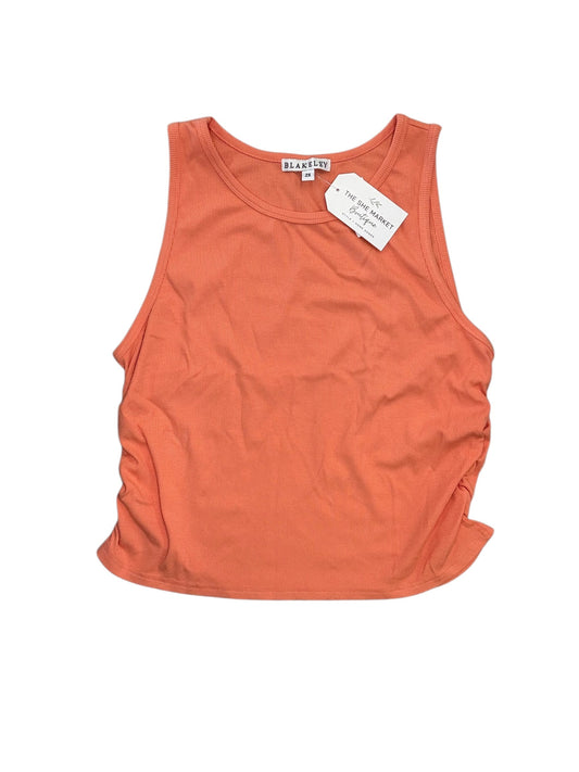 Tank Top By Blakeley In Orange, Size:2X