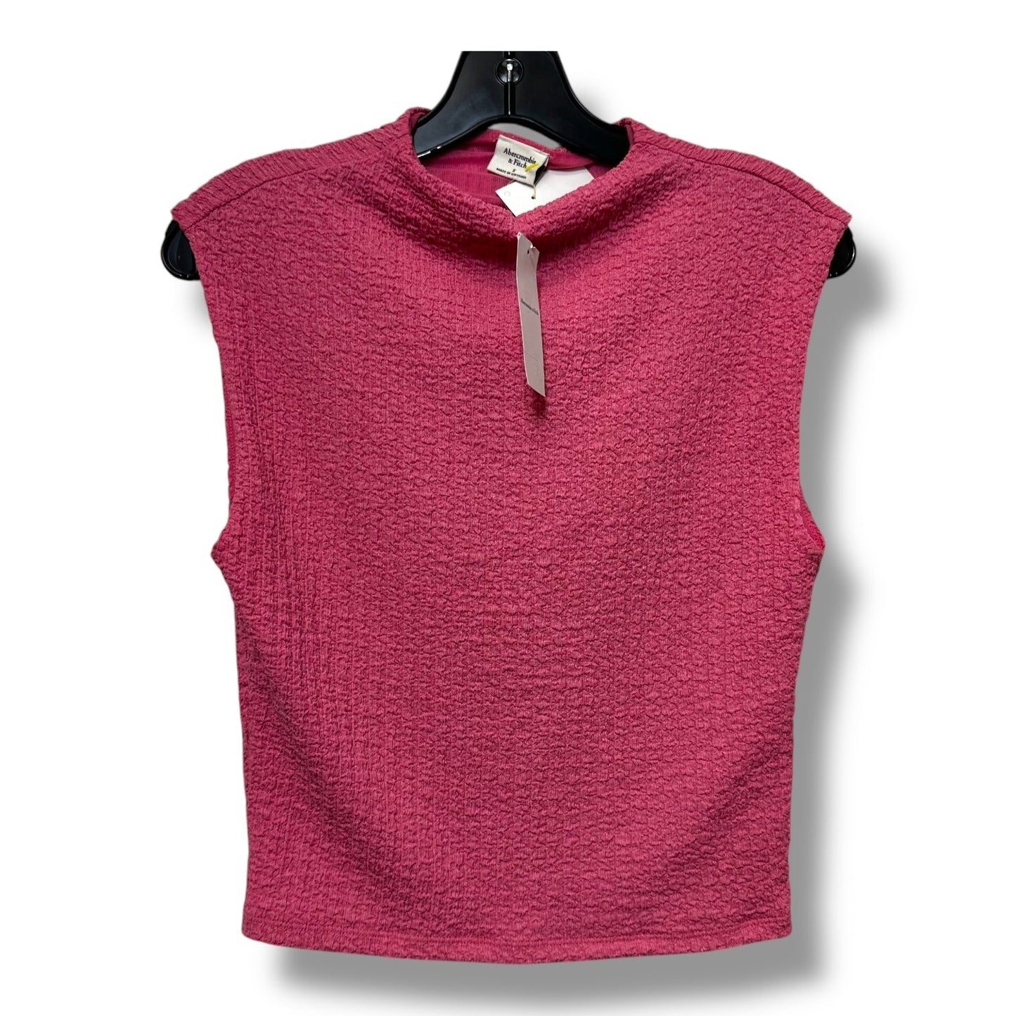 Top Sleeveless By Abercrombie And Fitch In Pink, Size:S