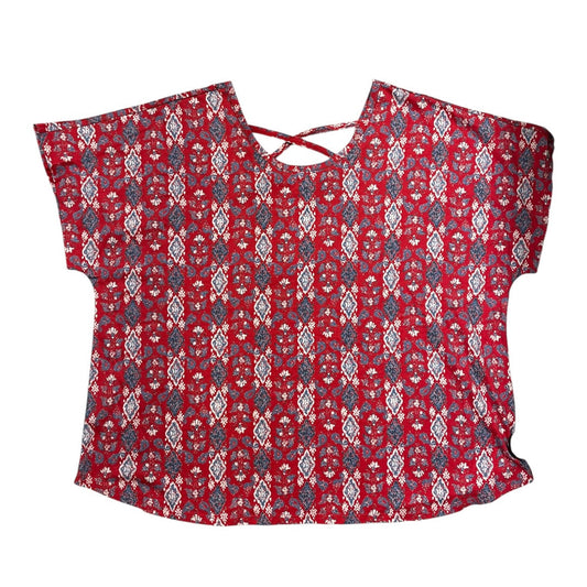 Top Ss By Cj Banks In Red, Size:3X