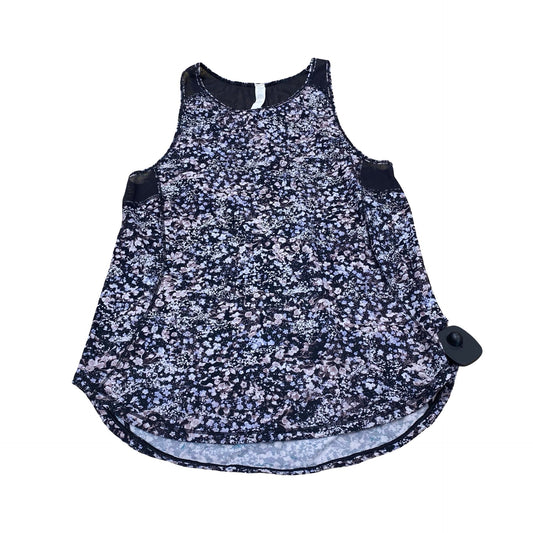 Athletic Tank Top By Lululemon In Floral Print, Size:4