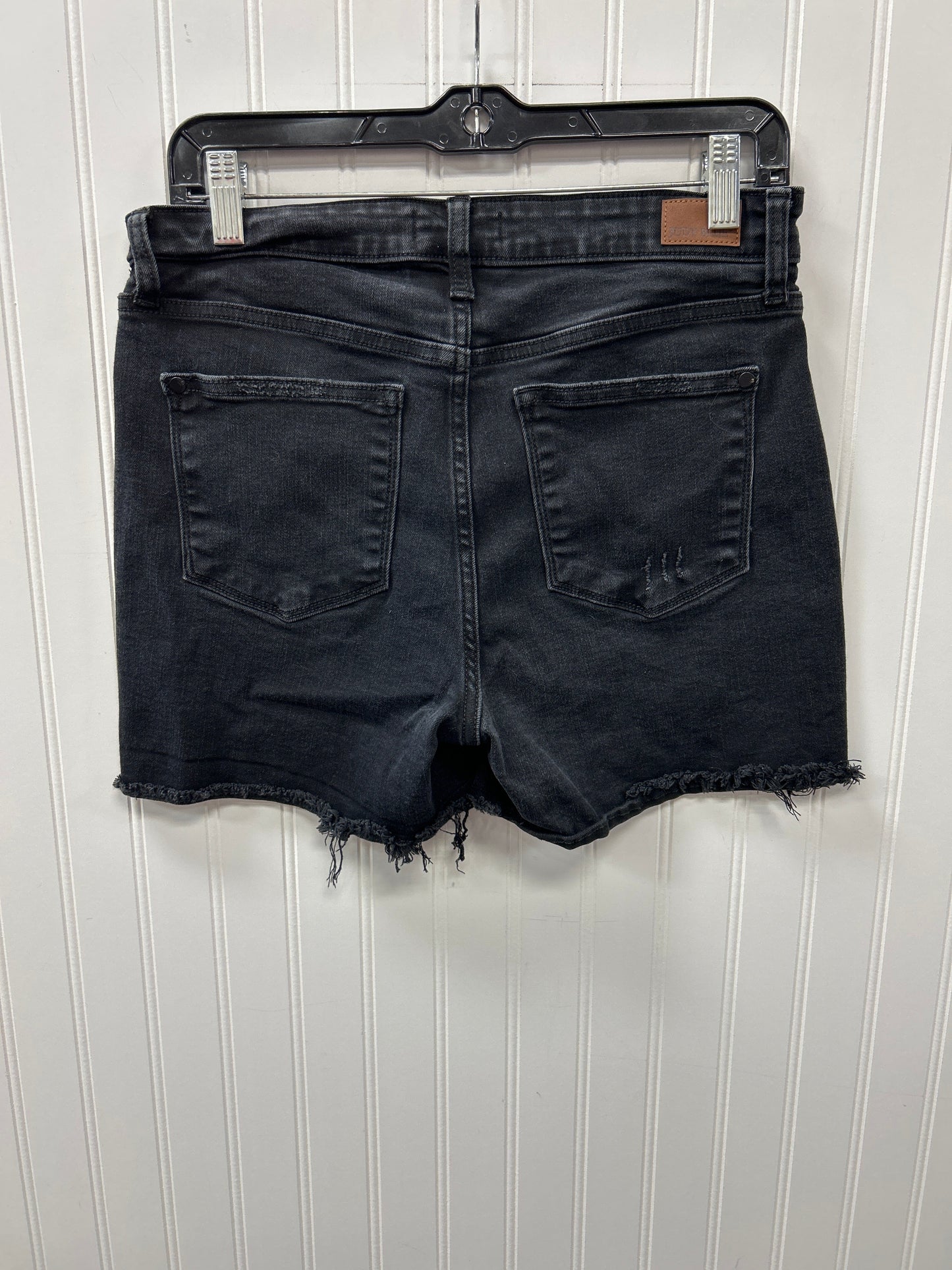 Shorts By Judy Blue In Black Denim, Size:L