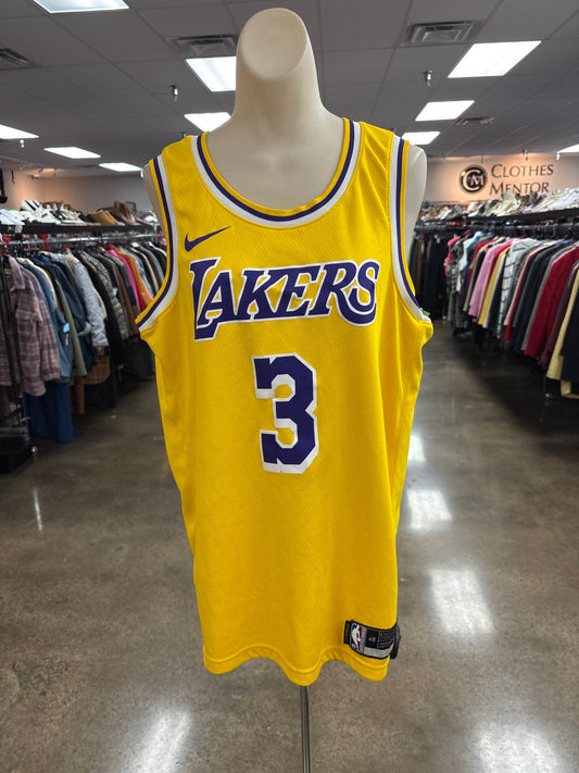 Athletic Tank Top By Nike In Yellow, Size:L
