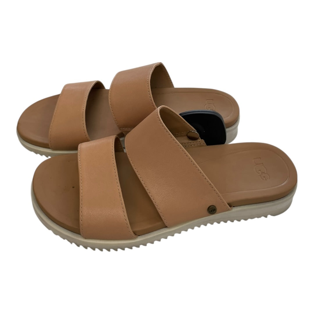 Sandals Designer By Ugg In Brown, Size:5.5