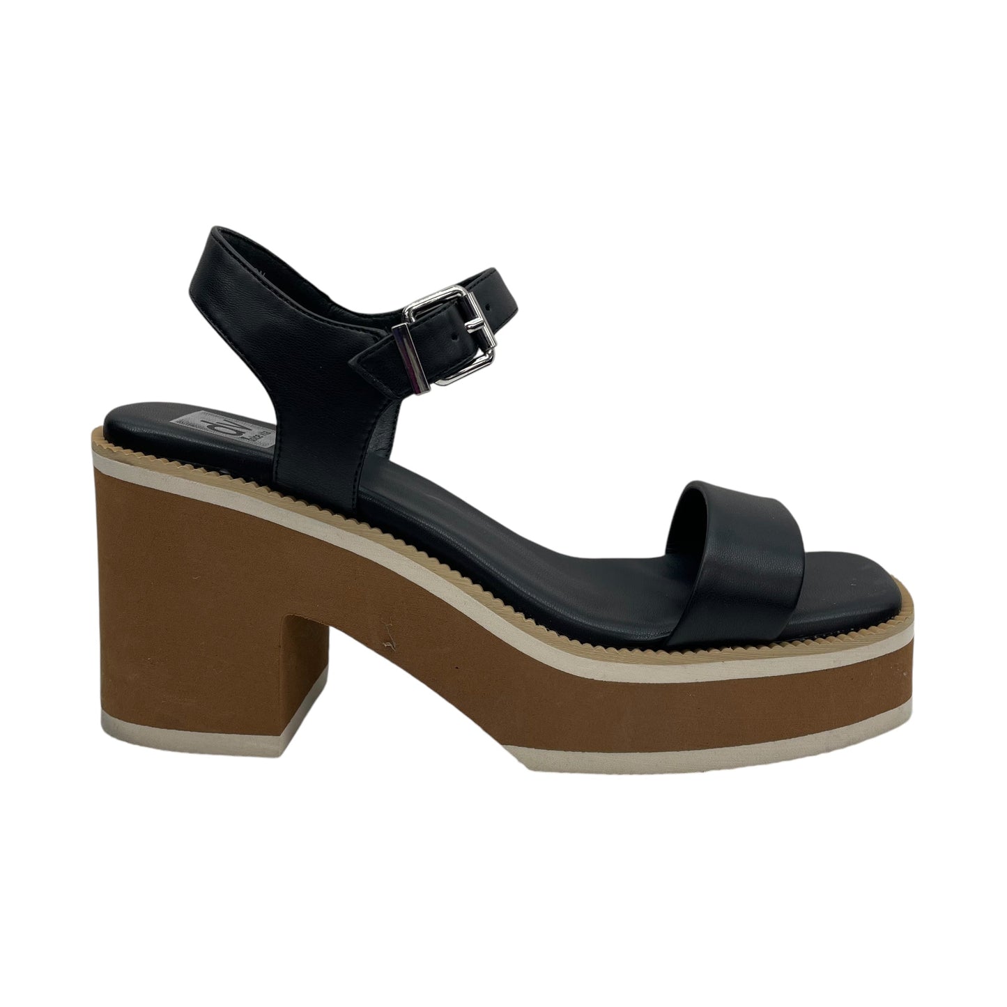 Sandals Heels Block By Dolce Vita In Black & Brown, Size:10