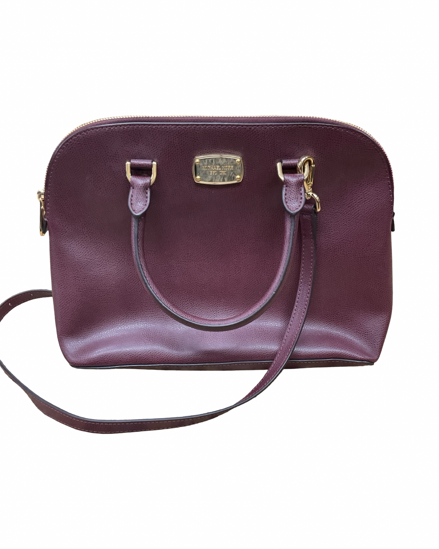 Handbag Designer By Michael Kors In Purple, Size:Medium