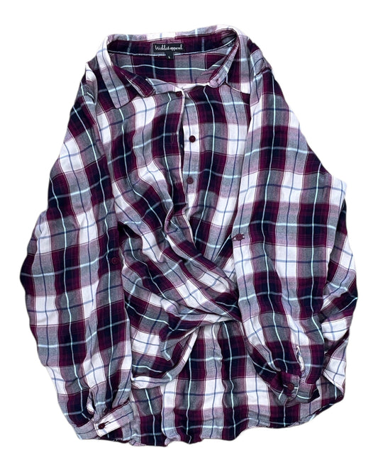 Blouse Ls By Wishlist In Purple, Size:L