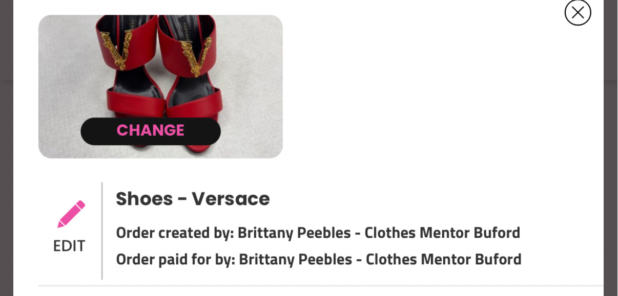 Shoes Luxury Designer By Versace In Red, Size: 10