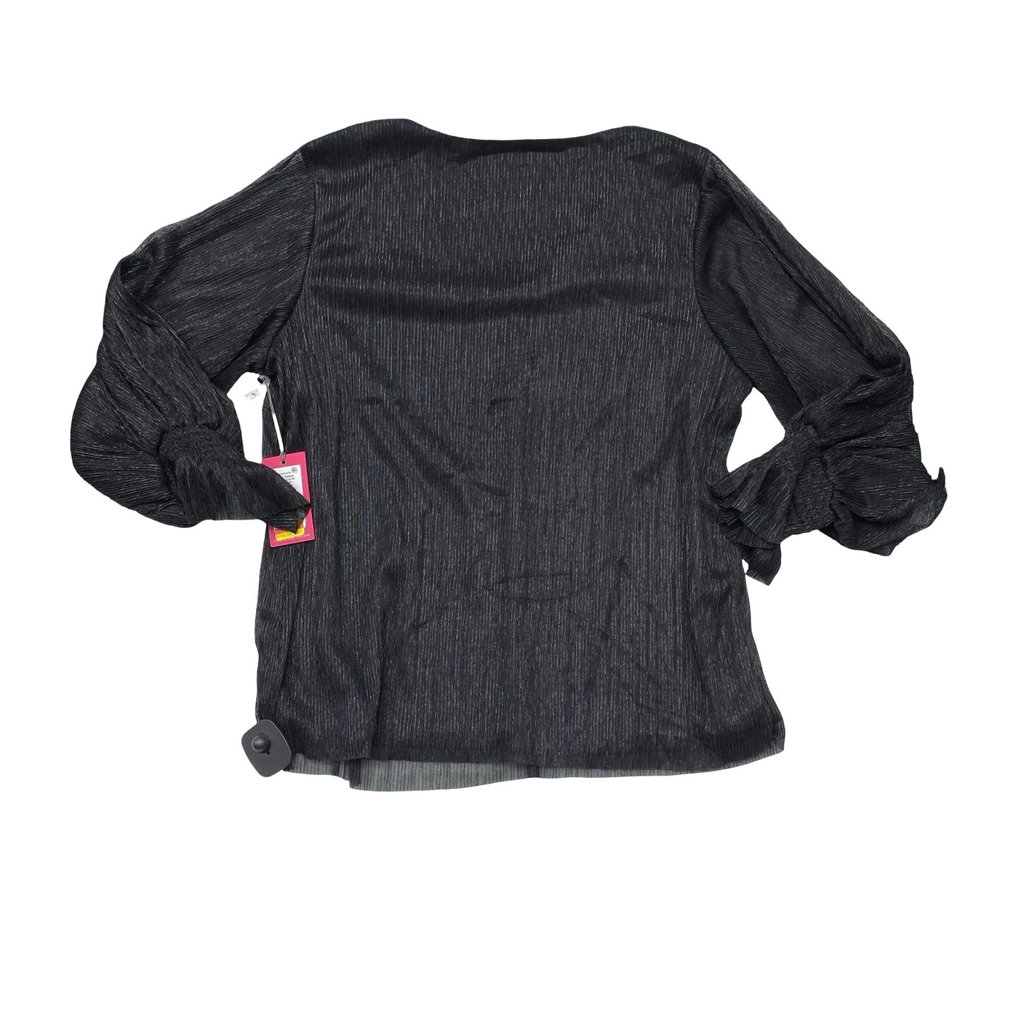 Top Ls By Vince Camuto In Black & Silver, Size:Xl