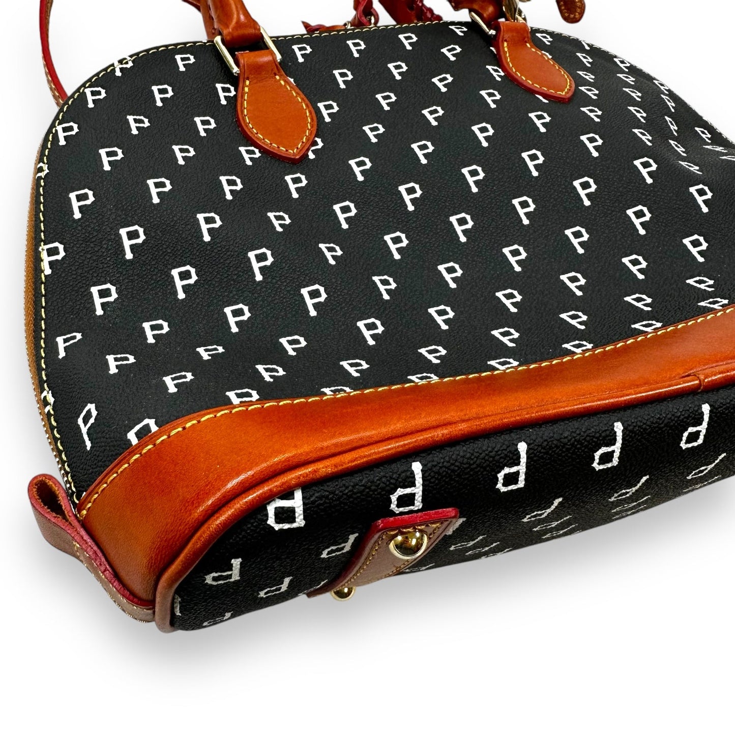 Pittsburgh Pirates Handbag Designer By Dooney And Bourke, Size: Medium