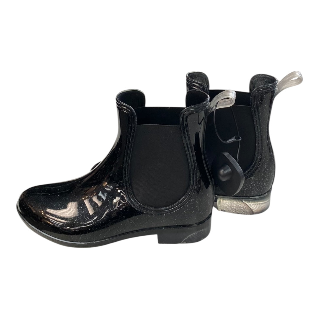 Boots Rain By Inc In Black, Size:7
