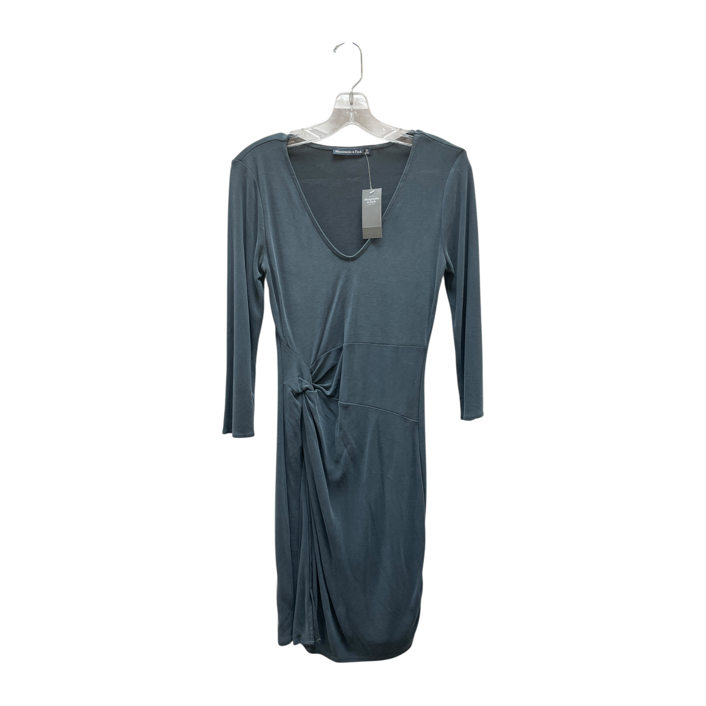 Dress Casual Midi By Abercrombie And Fitch In Grey, Size:S