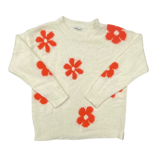 Sweater By Staccato In Cream & Orange, Size:L