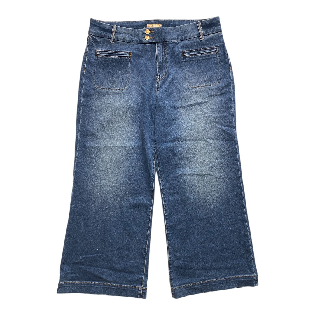 Jeans Wide Leg By Kut In Blue Denim, Size:16