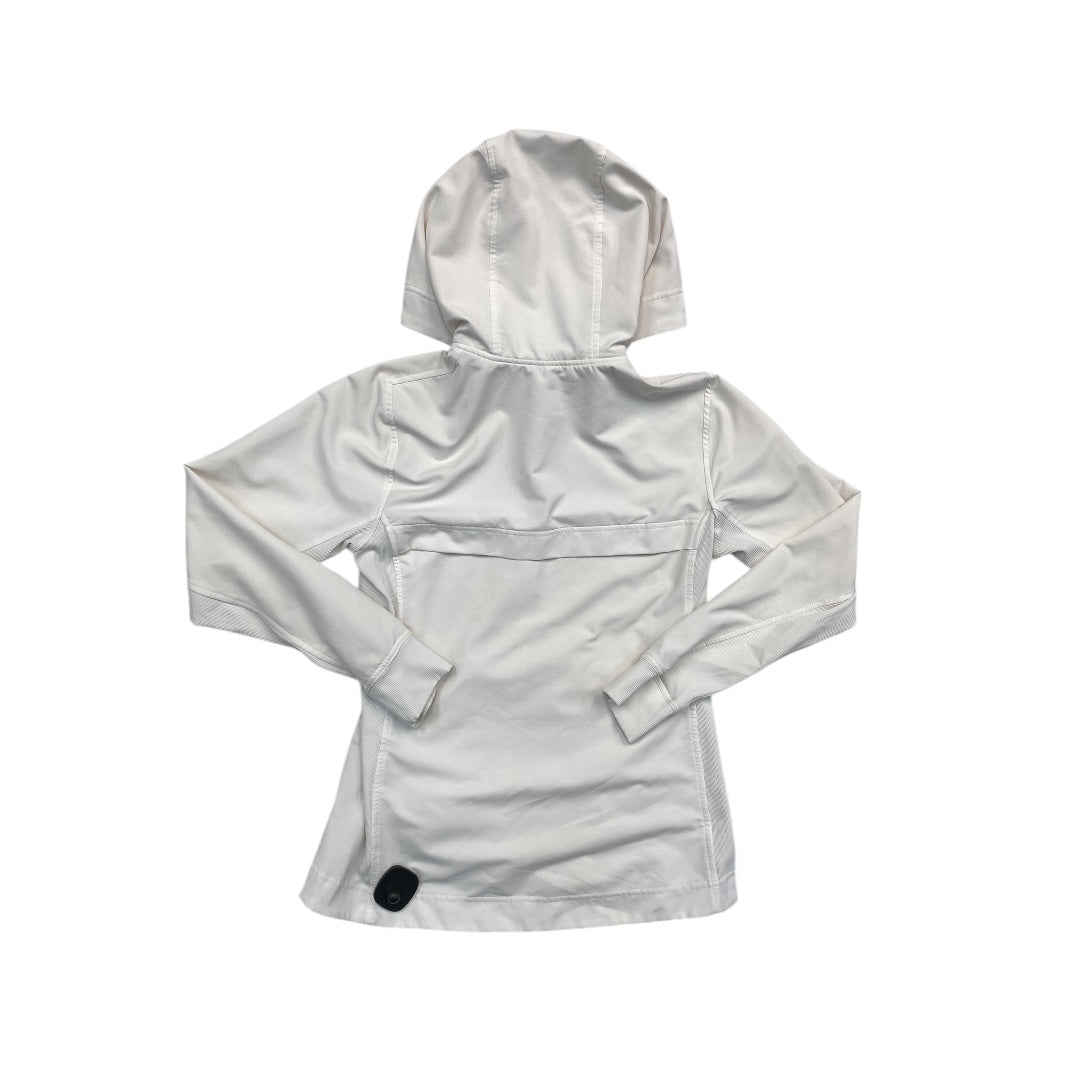 Athletic Sweatshirt Hoodie By Lululemon In White, Size:8