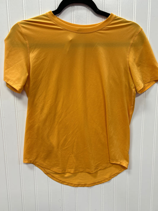 Athletic Top Ss By Lululemon In Orange, Size:4
