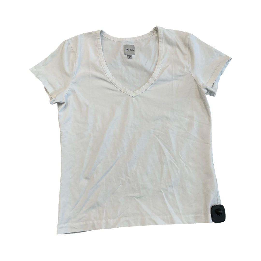 Top Sleeveless Basic By Nic + Zoe In White, Size:M