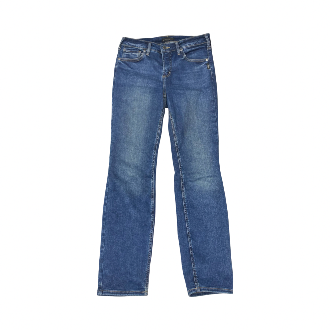 Jeans Boot Cut By Silver In Blue Denim, Size:4