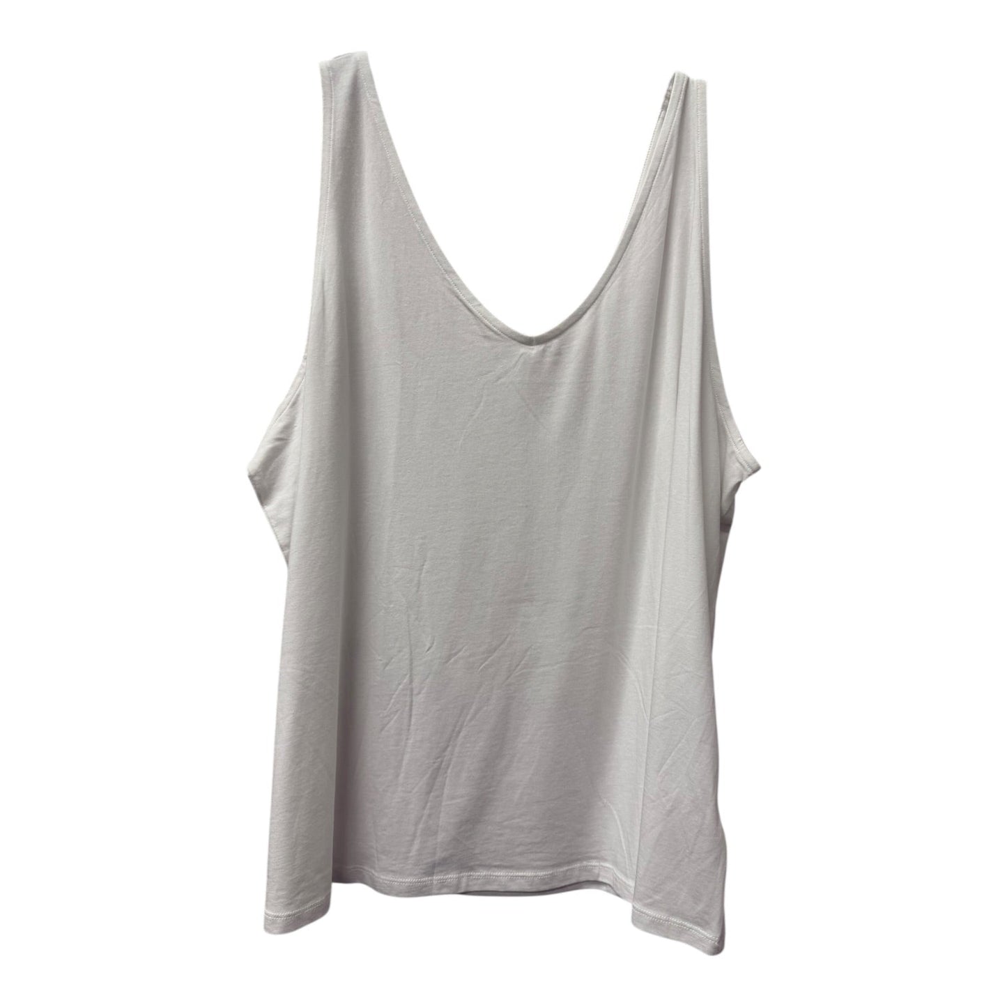 Top Sleeveless By Soft Surroundings In White, Size:3X