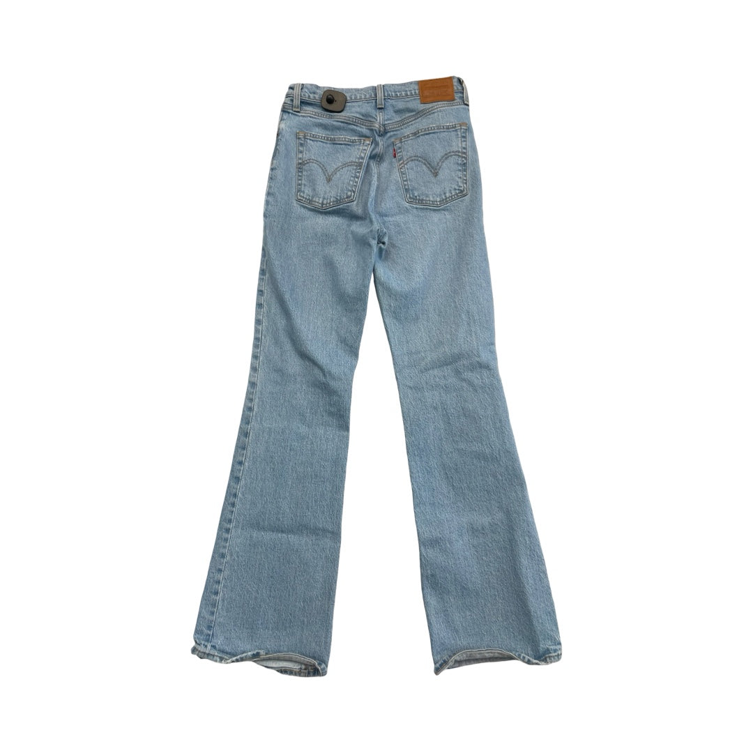 Jeans Straight By Levis In Blue Denim, Size:6