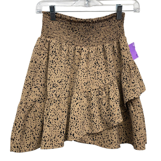 Skirt Mini & Short By Altard State In Black & Brown, Size:8