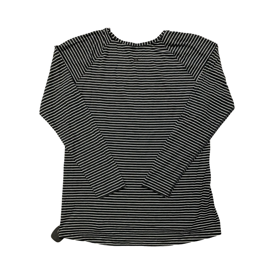 Athletic Top Ls Collar By Lululemon In Striped Pattern, Size:M