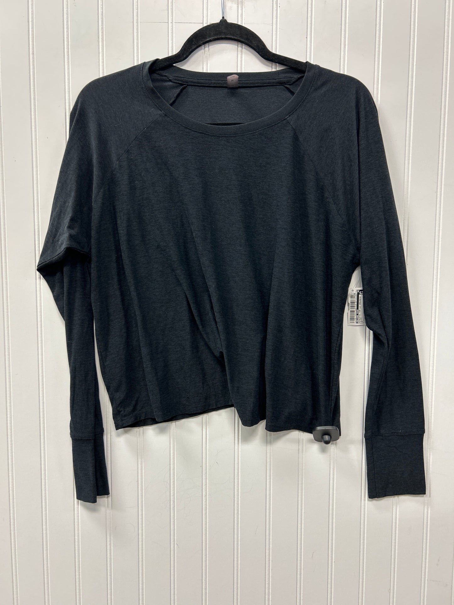 Athletic Top Ls Crewneck By Beyond Yoga In Black, Size:M