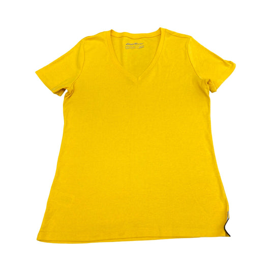 Top Ss By Eddie Bauer In Yellow, Size:L