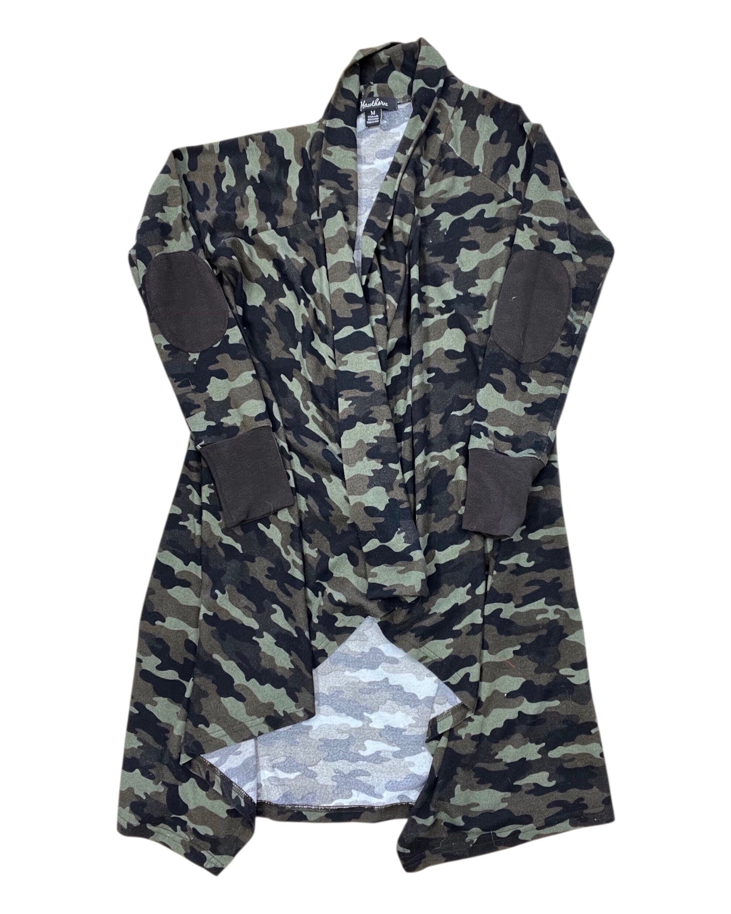 Cardigan By Clothes Mentor In Camouflage Print, Size:M