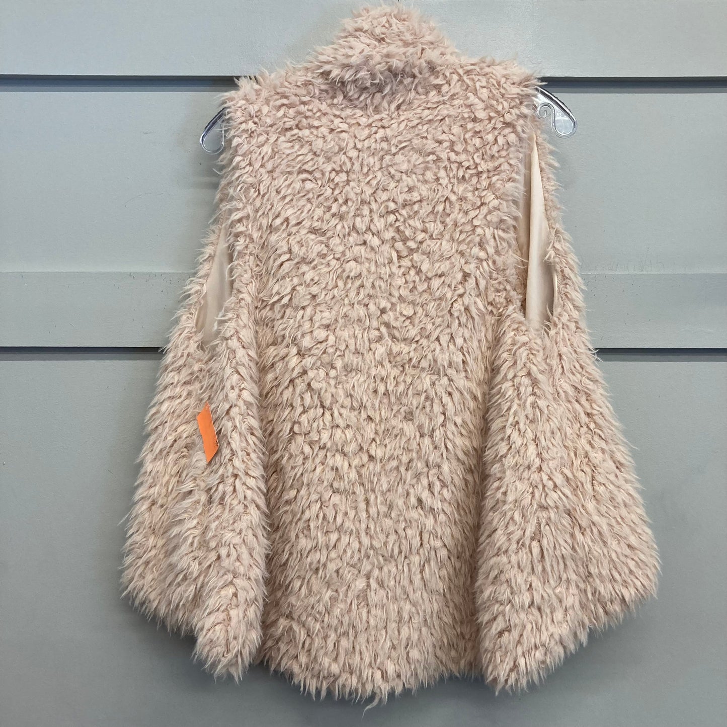 Vest Faux Fur & Sherpa By En Creme In Tan, Size:M