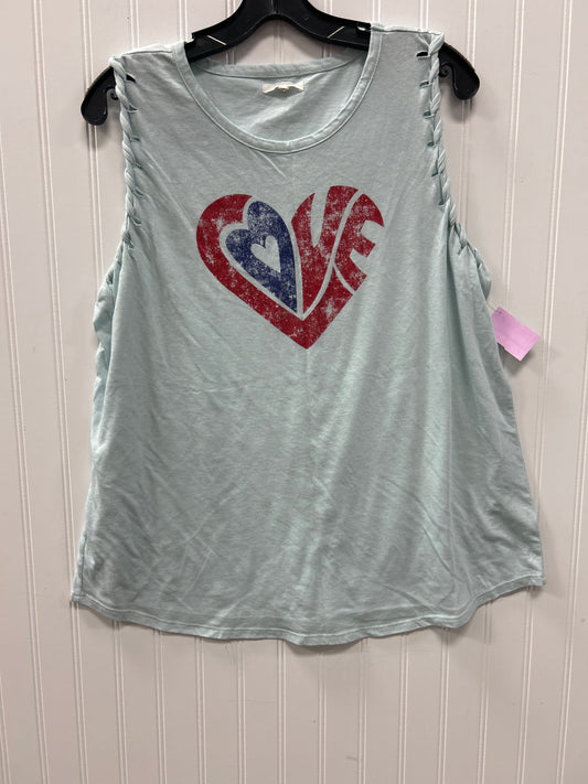 Top Sleeveless By Maurices In Blue, Size:Xl