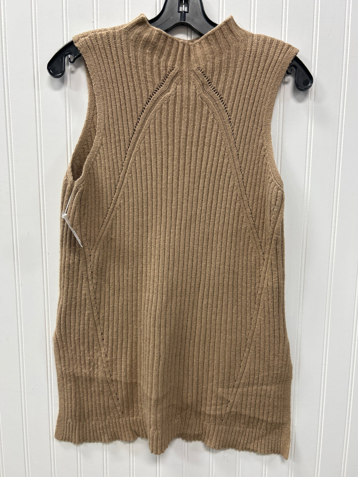 Vest Sweater By Elle In Brown, Size:S