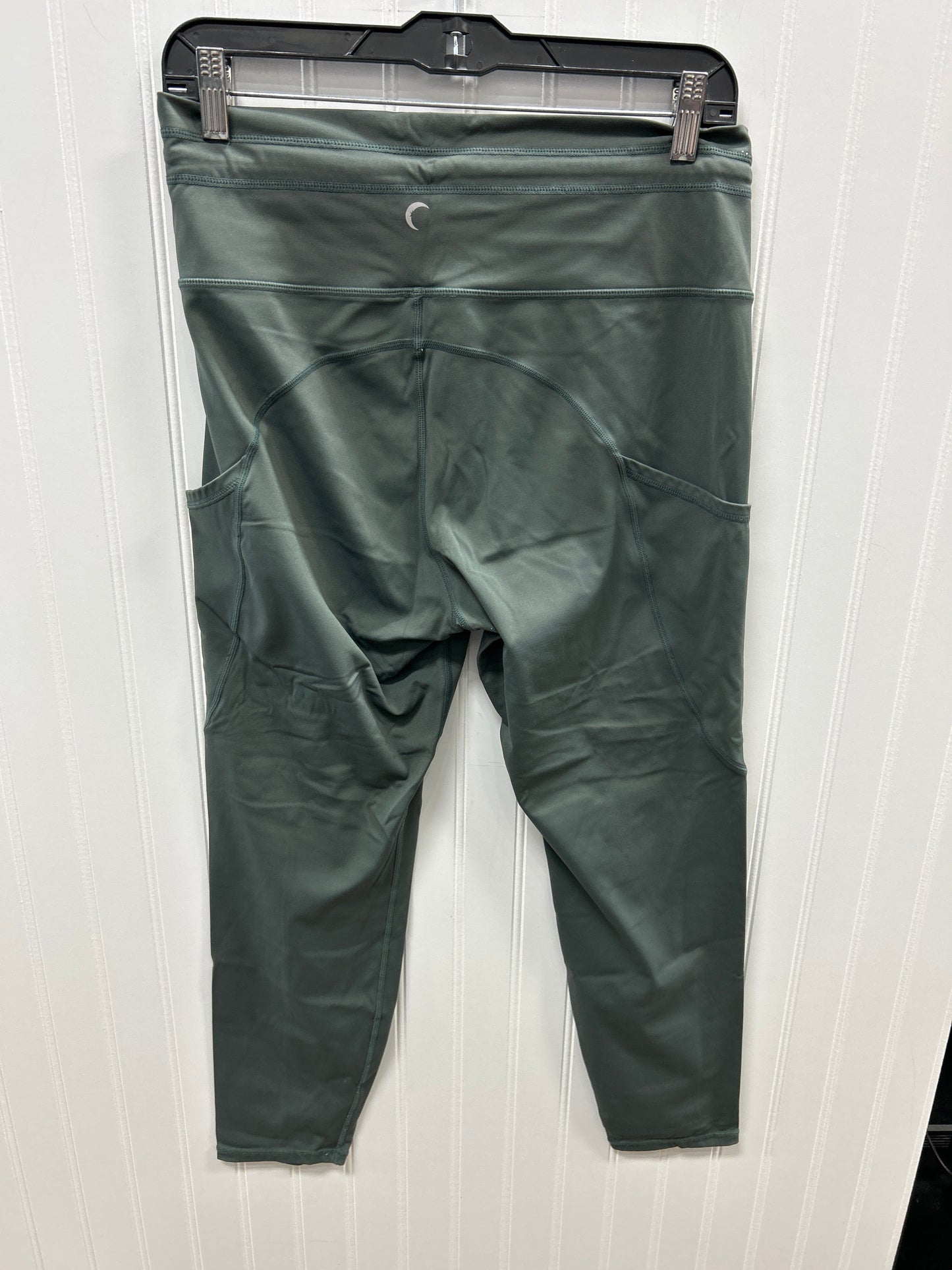 Athletic Leggings By Zyia In Green, Size:12