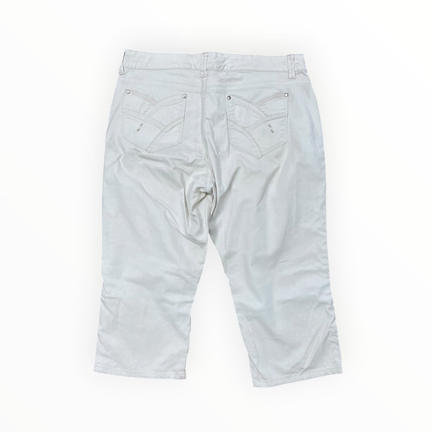 Pants Cropped By Gloria Vanderbilt In Cream, Size:10