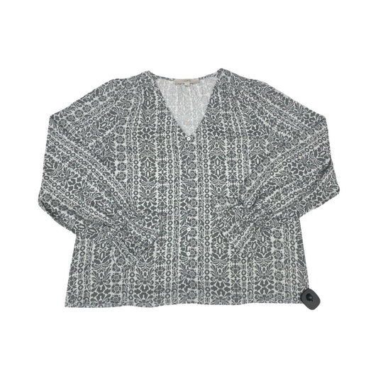 Top Ls By Loft In Grey, Size:L