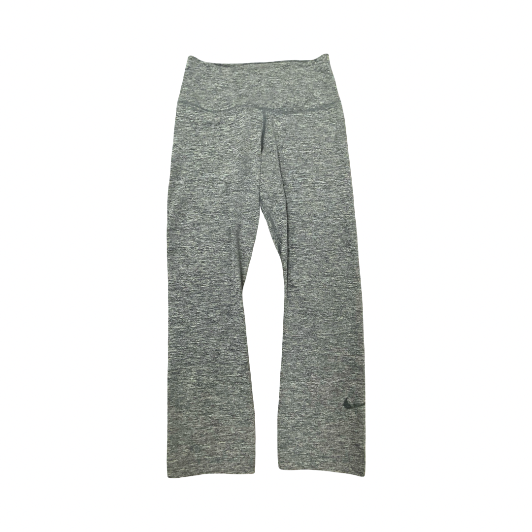 Athletic Leggings By Nike In Grey, Size:M