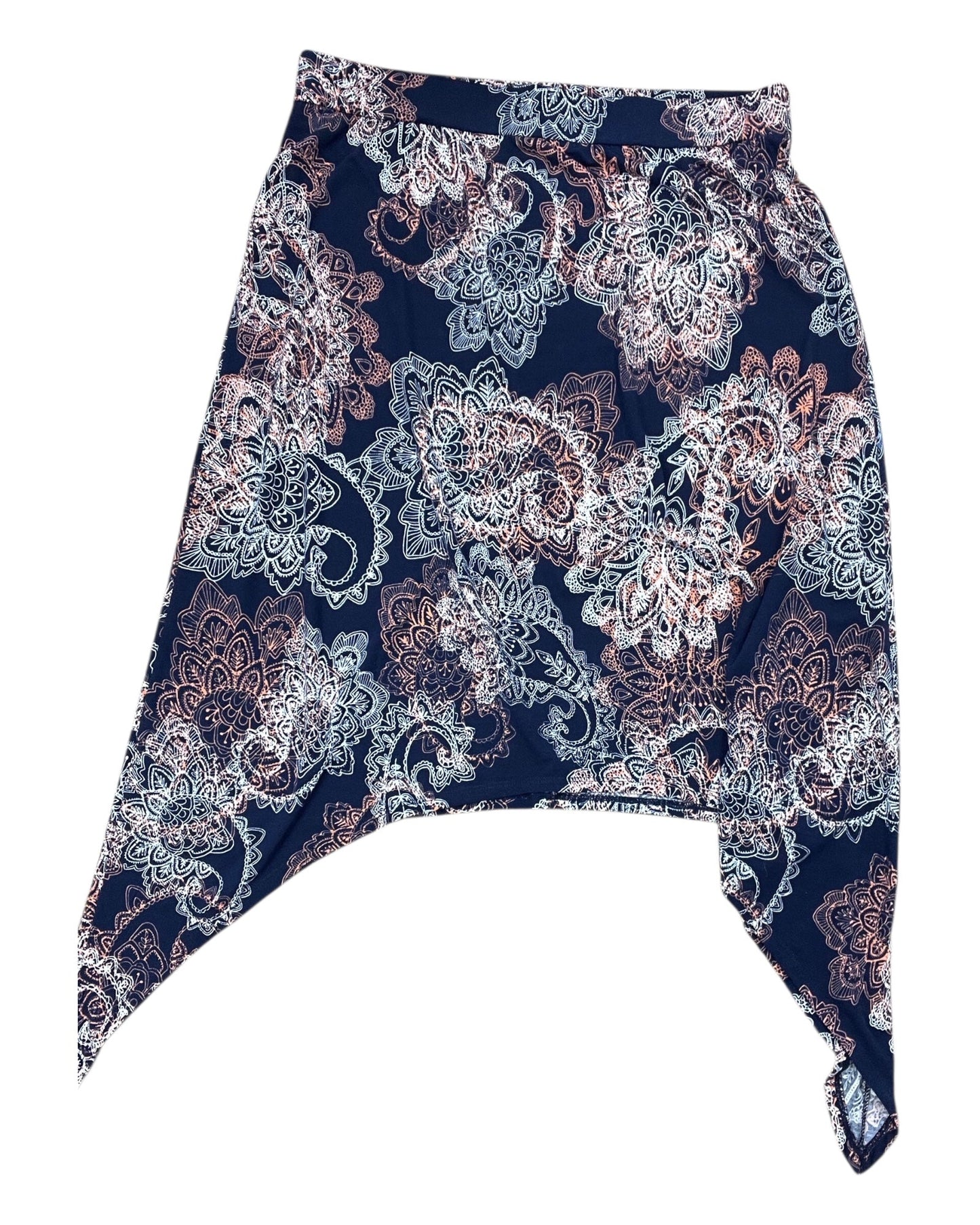 Skirt Midi By Faded Glory In Blue, Size:1X