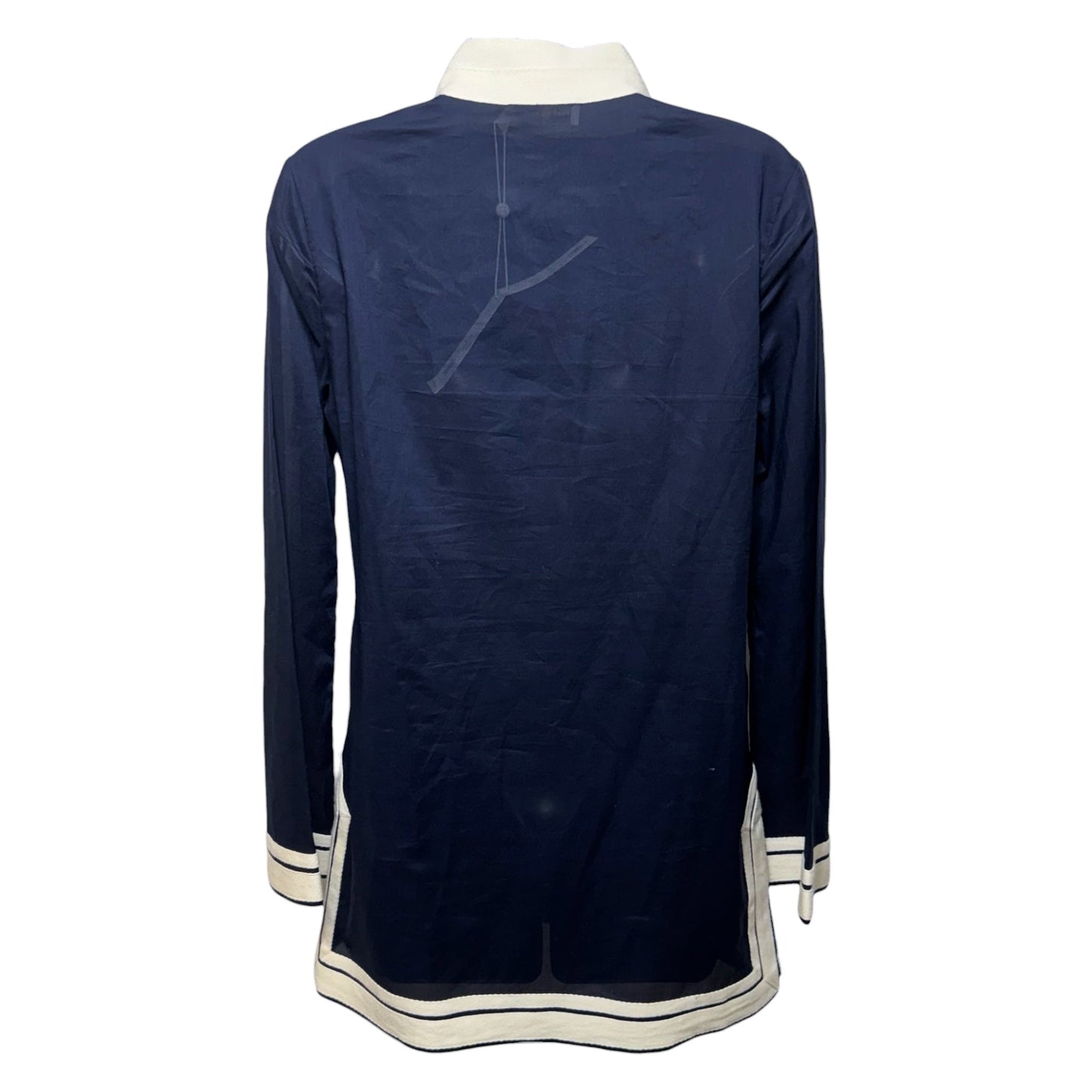 Solid Tassel Tunic Designer By Tory Burch In Tory Navy, Size: S