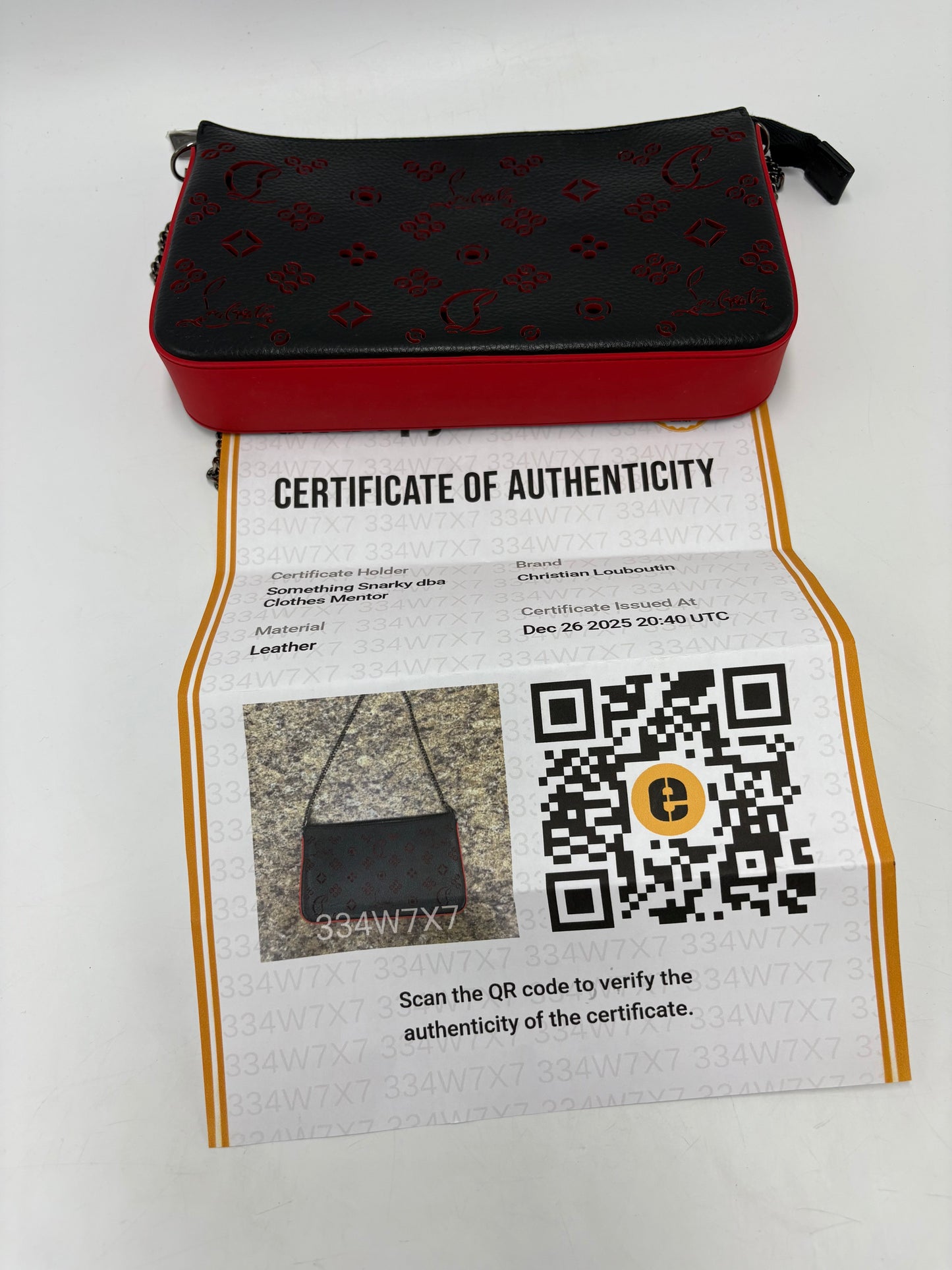 Christian Louboutin Calfskin Loubila Luxury Chain Handbag