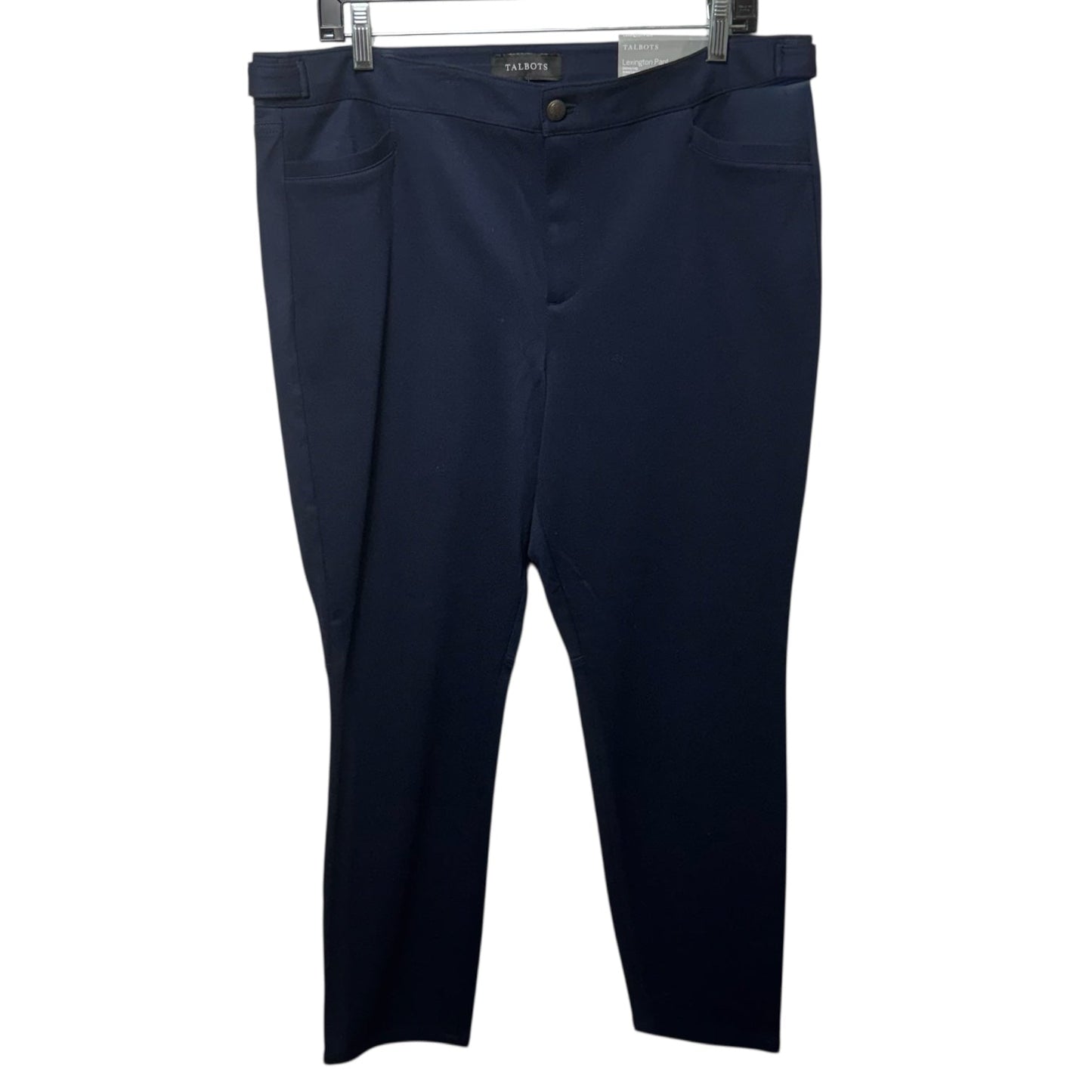 Lexington Pant (skinny leg, ankle length, sits at waist) By Talbots In Navy, Size: 14p